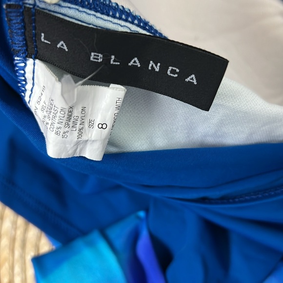 La Blanca By Rod Beattic Occean Print Tankini Bikini Set Size 8 - Picture 8 of 12